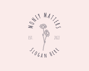 Hand Drawn Daisy Beauty Logo