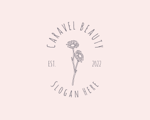 Hand Drawn Daisy Beauty logo design