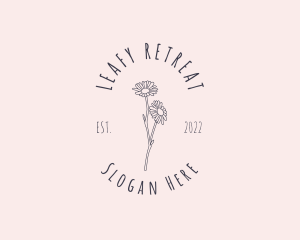 Hand Drawn Daisy Beauty logo design