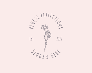 Hand Drawn Daisy Beauty logo