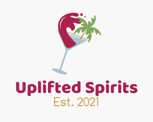 Tropical Beach Wine logo design