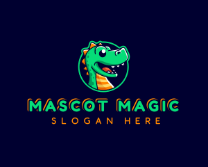 Dinosaur Raptor Mascot logo