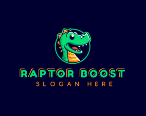 Dinosaur Raptor Mascot logo