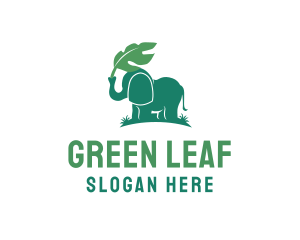 Wild Elephant Leaf logo