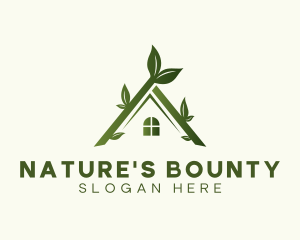 Natural House Leaves logo design