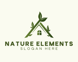 Natural House Leaves logo design