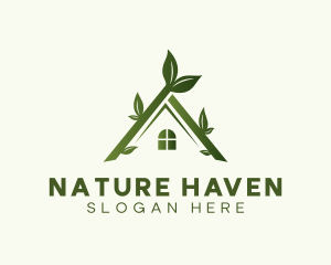 Natural House Leaves logo design