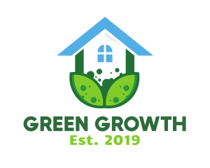 Green Plant House logo design