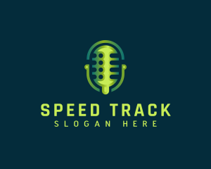 Microphone Podcast Mic Logo