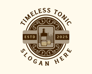 Bourbon Whiskey Pub logo