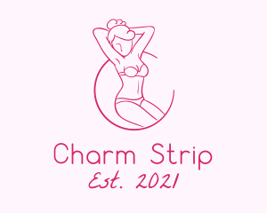 Seductive Woman Model logo design