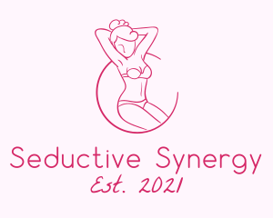 Seductive Woman Model logo design