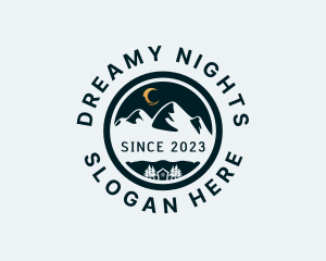 Night Mountain Hiking logo design