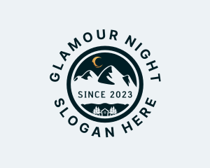 Night Mountain Hiking logo design