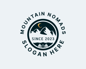 Night Mountain Hiking logo design