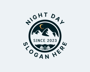 Night Mountain Hiking logo design