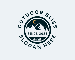 Night Mountain Hiking logo design