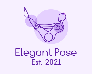 Boat Yoga Pose  logo