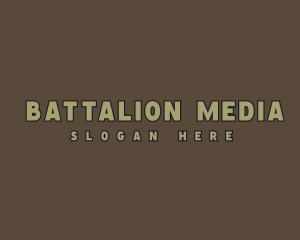 Masculine Army Military logo design