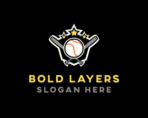 Baseball Game Shield logo design