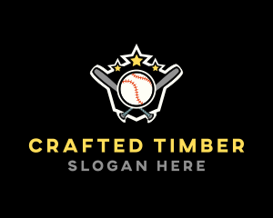 Baseball Game Shield logo design