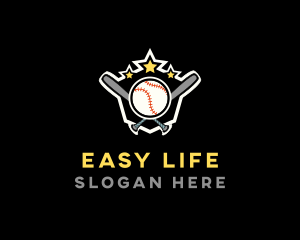 Baseball Game Shield logo design