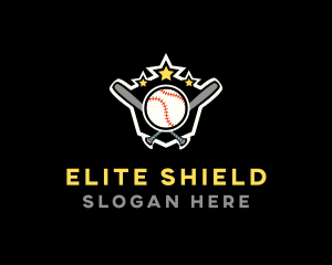 Baseball Game Shield logo design