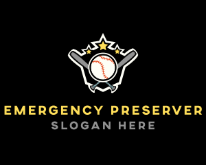 Baseball Game Shield logo design