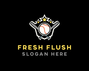 Baseball Game Shield logo design