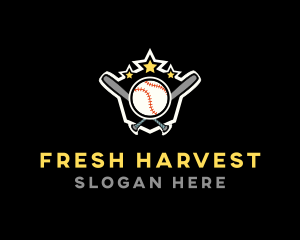 Baseball Game Shield logo design