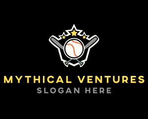 Baseball Game Shield logo design