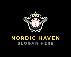 Baseball Game Shield logo design