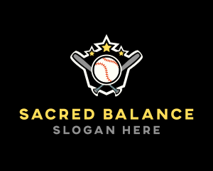 Baseball Game Shield logo design