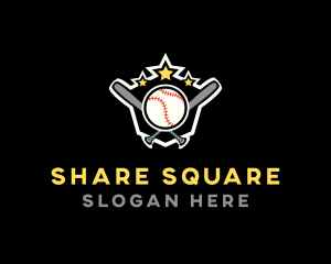 Baseball Game Shield logo design