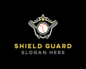 Baseball Game Shield logo design