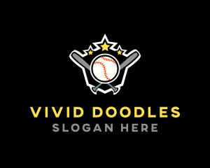 Baseball Game Shield logo design