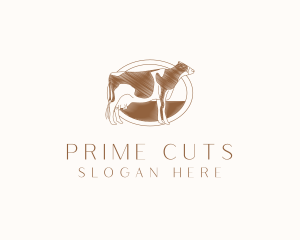 Cattle Farm Sketch  logo design