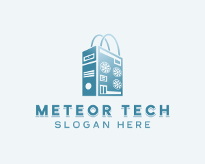 Computer Tech Market logo design