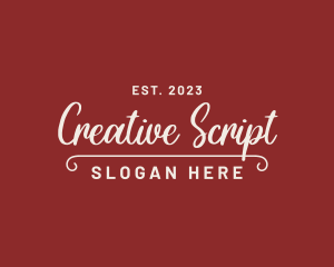 Retro Casual Script logo design