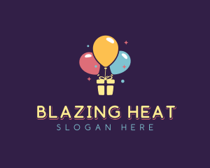 Balloon Birthday Gift Logo