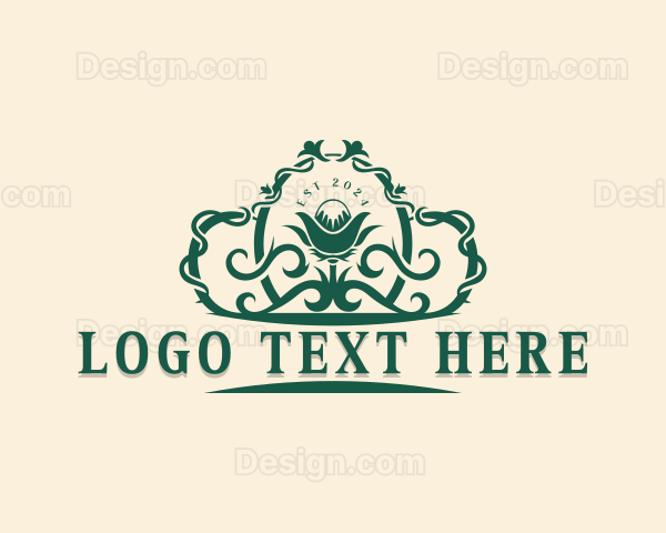 Stylish Floral Boutique Logo