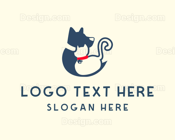 Dog Cat Veterinary Logo