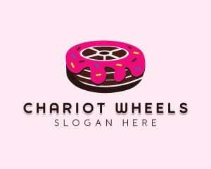 Sweet Doughnut Wheel logo design