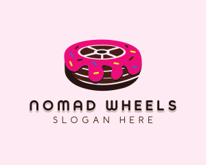 Sweet Doughnut Wheel logo design