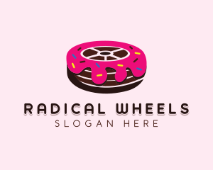 Sweet Doughnut Wheel logo design