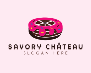 Sweet Doughnut Wheel logo design