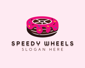 Sweet Doughnut Wheel logo design