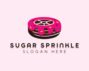 Sweet Doughnut Wheel logo design