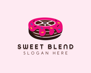 Sweet Doughnut Wheel logo design