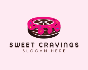 Sweet Doughnut Wheel logo design